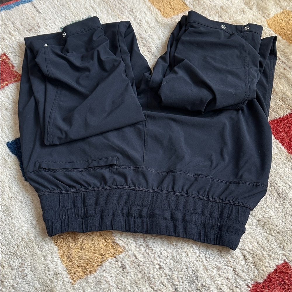Reebok Black Athletic Wind & Water Resistant Pants - Picture 4 of 6